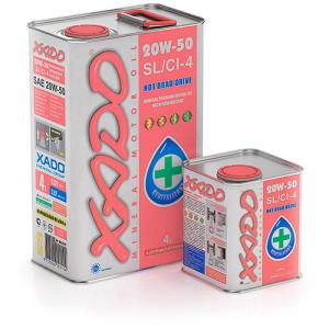 2本セット】 エンジンオイル SL/CF 20W-50 4L ボトル 鉱物油 ETHICAL