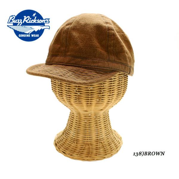 BUZZ RICKSON'SARMY BROWN DENIM CAPNo.BR02620
