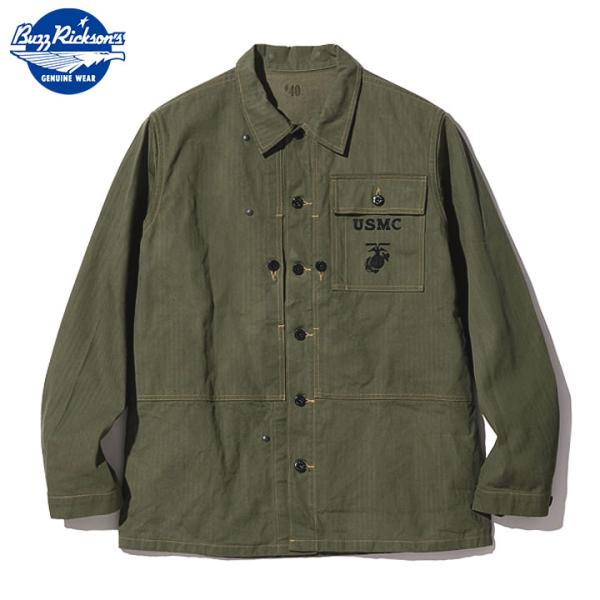 BUZZ RICKSON'S U.S. MARINE CORPS M-1944 HERRINGBON...