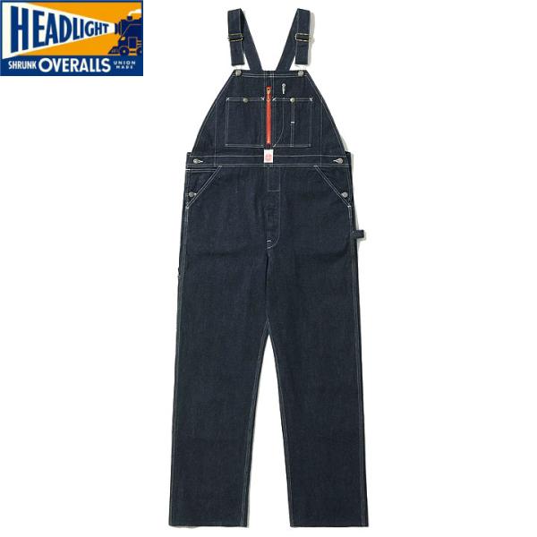 HEADLIGHT 11oz. BLUE DENIM LOW BACK OVERALLS No.HD...
