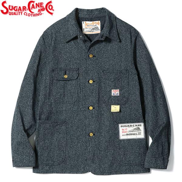 SUGAR CANE 9oz. BLACK COVERT WORK COAT Style no. S...