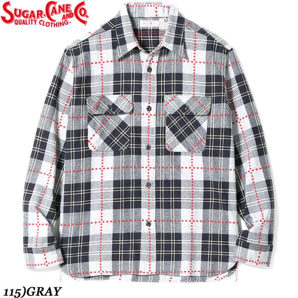 Sugar Cane FICTION ROMANCE DOBBY CHECK WORK SHIRT ...
