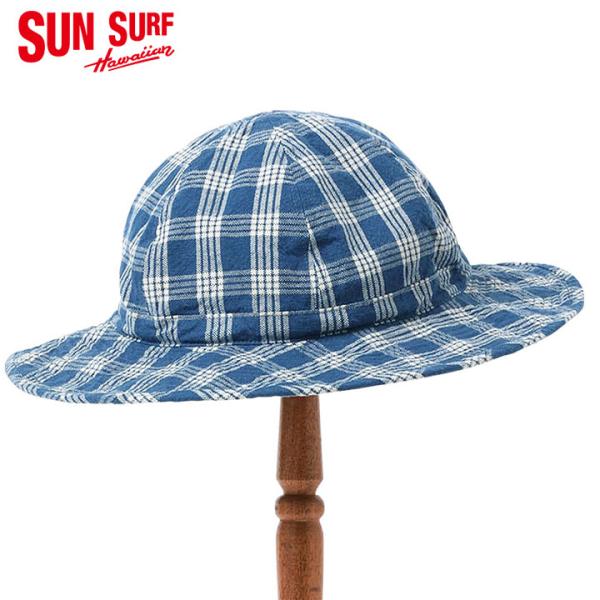SUN SURF OAHU GARMENT 10oz. PALAKA CHECK HAT Style...