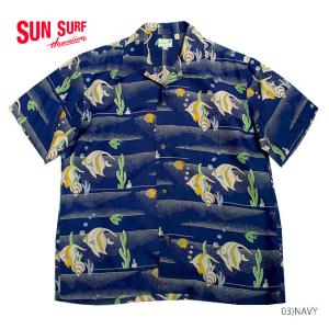 SUN SURF サンサーフ アロハシャツSILK S/S SPECIAL EDITION ALOHA"KIHI KIHI" Style No.SS30210｜maunakeagalleries