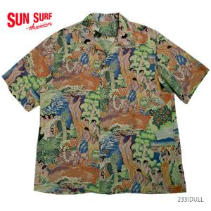SUN SURF サンサーフ アロハシャツKEONI OF HAWAIIさかなクンRAYON S/S