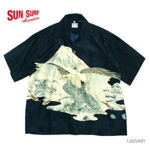 SUN SURF サンサーフSPECIAL EDITION実名復刻S.HATA SHOTENSILK S/S"EAGLE & Mt Fuji (TAKA FUJI)"Style No.SS32292｜maunakeagalleries