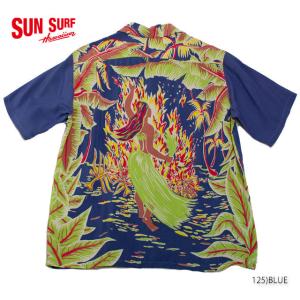 SUN SURF  サンサーフ RAYON S/S SPECIAL EDITION ARTVOGUE"MADAME PELE" Style No.SS35493｜maunakeagalleries