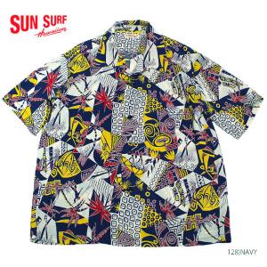 SUN SURF サンサーフ アロハシャツKEONI OF HAWAIIさかなクンRAYON S/S