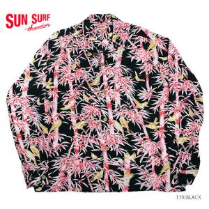MAUNA KEA GALLERIES × SUN SURFRAYON L/S アロハシャツ"SPARROW'S HIDEOUT BAMBOO"Style No.SS38039MGLS｜maunakeagalleries