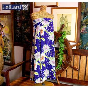 LEILANIレイラニレディース オリジナワンピースRAYON"MOON LIGHT GARDEN"Style No.SS38045LM4OP｜maunakeagalleries