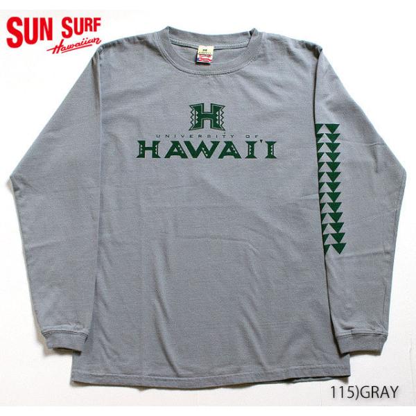 SUN SURF × University of hawaiiCREW NECK LONG T-SH...