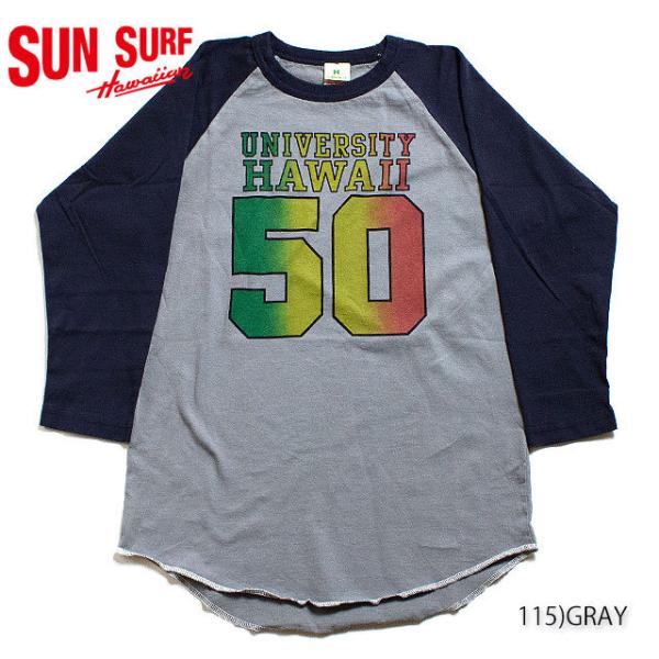 SUN SURF × University of hawaiiCREW NECK 3/4 LENGT...