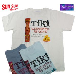 SUN SURF × SHAGCREW NECK T-SHIRT"TIKI GODS"Style No.SS78296｜maunakeagalleries
