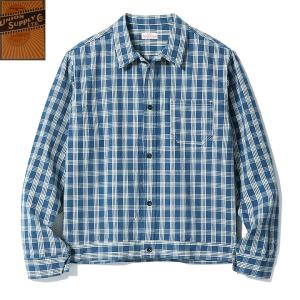 TOYO ENTERPRISE UNION SUPPLY PALAKA CHECK SHIRT BLOUSE US15901