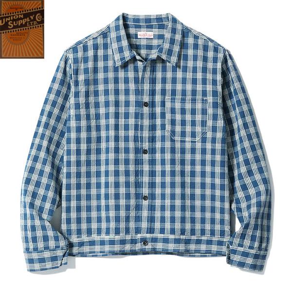 SUN SURF UNION SUPPLY PALAKA CHECK SHIRT BLOUSE No...