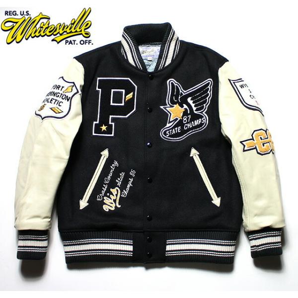 WHITESVILLE ホワイツビルスタジャン アワードジャケット30oz. Wool Melton...