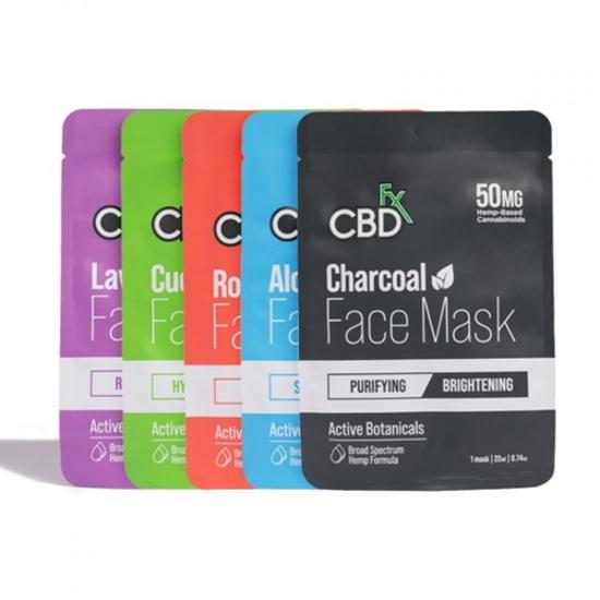 CBD フェイスマスク（5種類お試しセット）／50mg CBDfx CBD FACE MASK