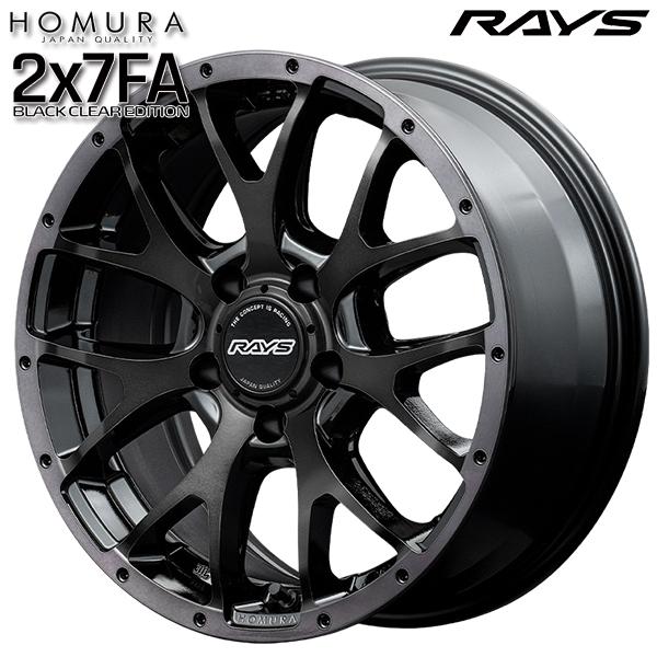 RAYS HOMURA レイズ ホムラ 2X7FA ブラッククリアエディション 18インチ 7.5J...