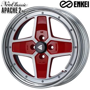 25〜26日+5倍  サマータイヤ ホイール4本セット 195/40R17インチ 4H100 ENKEI エンケイ アパッチ2 ネオ (Hi Disk) レッド クムホ エクスタ HS51｜mauto