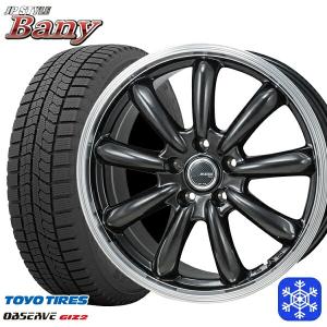 215/50R17インチ TOYO OBSERVE GIZ2 トーヨー オブザーブ ギズ2 5H114.3 スタッドレスタイヤホイール4本セット MONZA JPスタイル BANY バーニー｜mauto