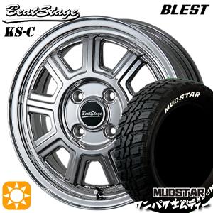 155/65R14 マッドスター ワンパクM/T ホワイトレター BLEST ビートステージ KS-C SPA 14インチ 4.5J 4H100