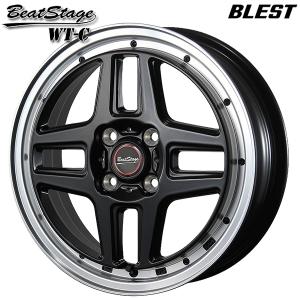 サマータイヤ ホイール4本セット 155/65R14インチ 4H100 BLEST ビートステージ WT-C SB マッドスター ラジアルA/T ホワイトレター