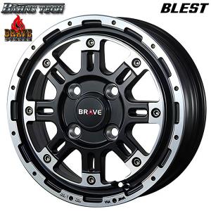 サマータイヤ ホイール4本セット 145/80R12インチ 80/78N 4H100 BLEST バーンズテック ブレイブ ストリーム SG バン用 マッドスター ラジアルM/T ホワイトレター