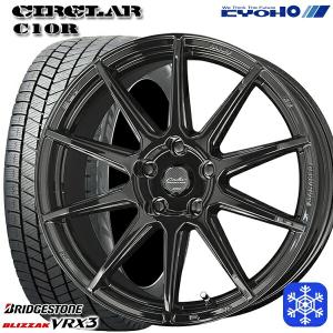 4月25日 +5倍 225/45R18インチ ブリヂストン ブリザック VRX3 5H114.3 スタッドレスタイヤホイール4本セット 共豊 サーキュラー C10R｜mauto