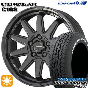 サマータイヤ ホイール4本セット 225/65R17インチ 5H114 共豊 サーキュラー C10S MB トーヨー オープンカントリー A/T EX ホワイトレター｜mauto