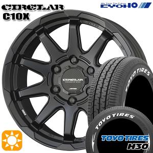 サマータイヤ ホイール4本セット 215/65R16インチ 6H139 共豊 サーキュラー C10X MB トーヨー H30 ホワイトレター｜mauto