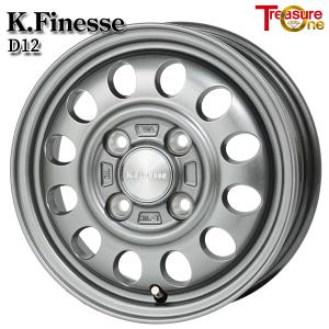 KフィネスD12　3.5-12+42　4/100マッドブラック　アルミ4本セット トレジャーワンカンパニー エブリィ等 ケイフィネス D12 12
