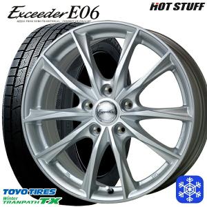 235/50R18インチ TOYO トーヨー ウィンター トランパス TX 5H114.3 スタッドレスタイヤホイール4本セット ホットスタッフ エクシーダー E06｜mauto