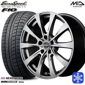 25〜26日+5倍 205/60R16インチ NEXEN ネクセン WINGUARD ice2 5H114.3 スタッドレスタイヤホイール4本セット MID ユーロスピード F10｜mauto