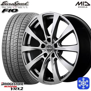 25〜26日+5倍 205/65R16インチ ブリヂストン ブリザック VRX2 5H114 MID ユーロスピード F10 スタッドレスタイヤホイール4本セット｜mauto