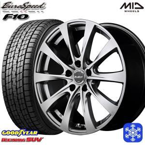 215/65R16インチ グッドイヤー アイスナビSUV 5H114.3 スタッドレスタイヤホイール4本セット MID ユーロスピード F10｜mauto