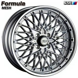 サマータイヤ ホイール4本セット 215/60R16インチ 4H100 SSR フォーミュラ メッシュ シルバー マッドスター ラジアルM/T ホワイトレター