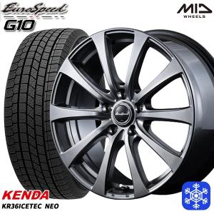 25〜26日+5倍 205/65R15インチ ケンダ KENDA KR36 5H114.3 スタッドレスタイヤホイール4本セット MID ユーロスピード G10｜mauto