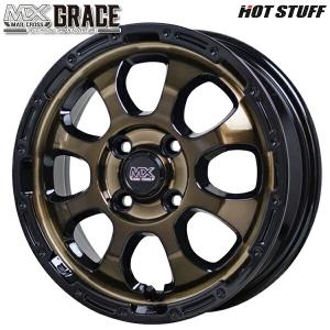 サマータイヤ ホイール4本セット 165/55R14インチ 4H100 ホットスタッフ マッドクロス...