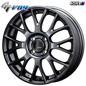 SSR GTV04 15インチ 5.0J 4H100 +45 メタリックグレイ アルミホイール単品 ...