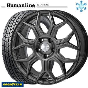 4月27〜29日+5倍 195/65R15インチ グッドイヤー アイスナビ7 ICE NAVI7 5H114.3 スタッドレスタイヤホイール4本セット ヒューマンライン HS10M DG｜mauto