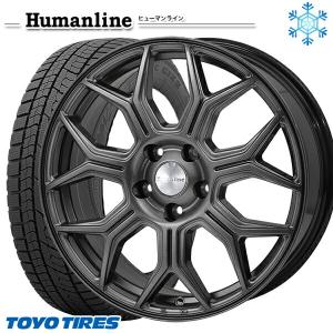 25〜26日+5倍 215/50R17インチ TOYO OBSERVE GIZ2 トーヨー オブザーブ ギズ2 5H114.3 スタッドレスタイヤホイール4本セット ヒューマンライン HS10M DG｜mauto