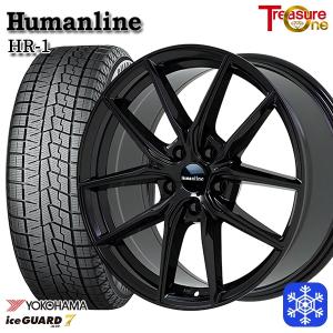 185/60R15インチ ヨコハマ アイスガード IG70 5H100 スタッドレスタイヤホイール4本セット ヒューマンライン HR01 BK
