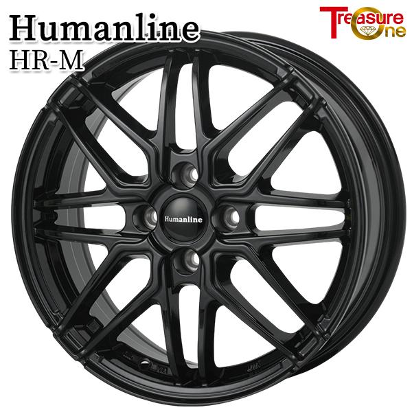 アクア等 トレジャーワン ヒューマンライン HR-M BK 15インチ 5.5J 4H100 +43...