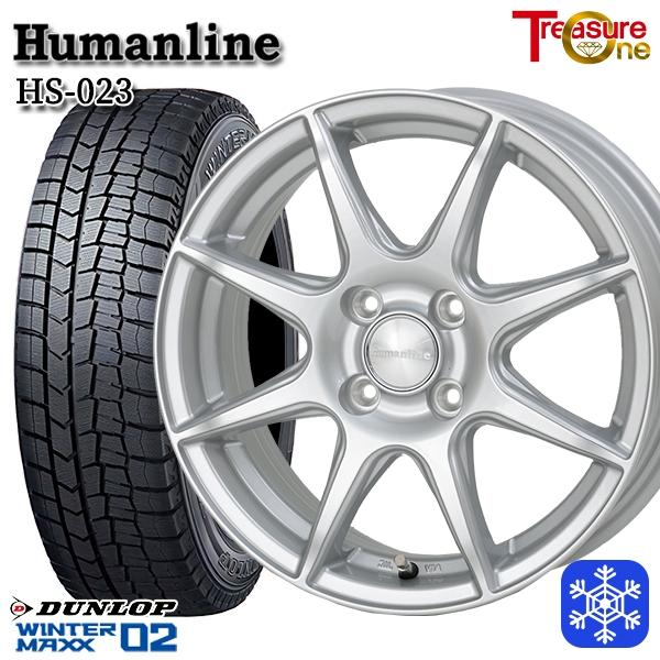 155/65R14インチ ダンロップ ウィンターマックス WM02 4.5J 4H100 スタッドレ...