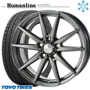 195/65R15インチ TOYO OBSERVE GIZ2 トーヨー オブザーブ ギズ2 5H114.3 スタッドレスタイヤホイール4本セット ヒューマンライン HS08｜mauto