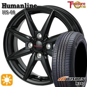 サマータイヤ ホイール4本セット 175/65R14インチ 4H100 ヒューマンライン HS08 BK ウィンラン R380｜mauto