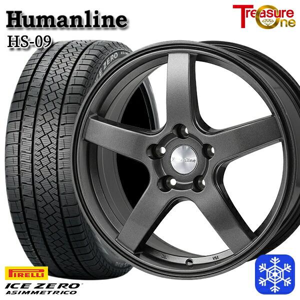 225/60R18インチ ピレリ アイスゼロアシンメトリコ 5H114.3 スタッドレスタイヤホイー...