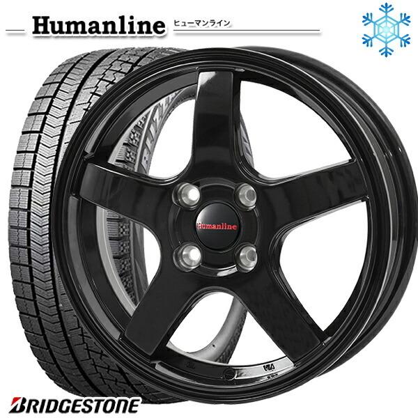 185/60R16インチ ブリヂストン ブリザック VRX 4H100 スタッドレスタイヤホイール4...