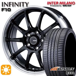 サマータイヤ ホイール4本セット 215/45R18インチ 5H114 インフィニティ F10 BK/RP ウィンラン R330