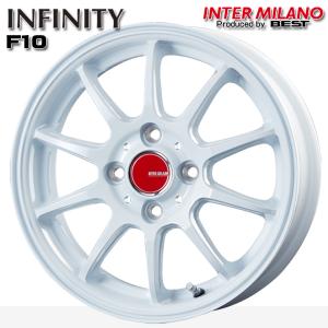 BEST INFINITY インフィニティ F10 14インチ 4.5J 4H100 +45 ホワイト アルミホイール単品 4本セット 送料無料｜mauto